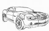Transformers Coloring Pages Camaro Chevrolet Car Kids Printable Drawing Print Color Chevy Outline Cool Bumblebee Super Front Simple Cars Adult sketch template