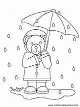 Rainy Raindrops Regen Ausmalbilder Teddy Coloringhome Nuttin Davemelillo sketch template