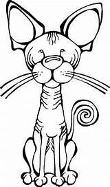 Sphynx Cat Coloring Pages Myshopify Angrysquirrel sketch template
