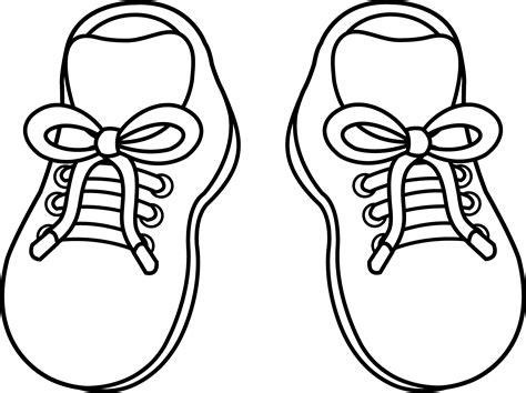 outline   running shoe clipart