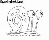 Gary Spongebob Draw Snail Drawing Easy Step Drawings Cartoon Drawingforall Ausmalbilder Squarepants Face Drawn Schnecke Small Visit Pattern Shell Tutorials sketch template