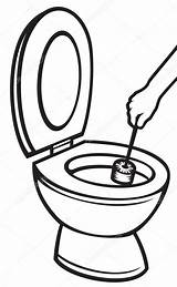 Toilet Clipart Cleaning Bathroom Clean Drawing Vector Clip Brush Bowl Getdrawings Scrub Clipartmag Visit sketch template