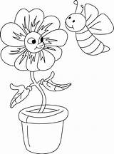Coloring Pages Honeybee Bee Bloom Kids Honey Color Print Boyama Ziyaret Et Coloring2print sketch template