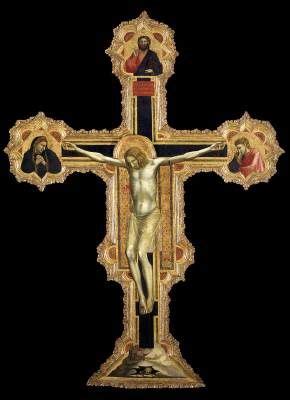 crucifix front  giotto  bondone giotto religious painting sacred art