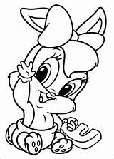 Coloring Pages Baby Fun Tunes Looney Tweety Friends sketch template