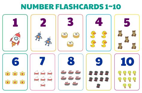 printable number cards printableecom   number flashcards