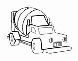 Truck Cement Mixer Coloring Coloringcrew sketch template