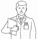 Technician Lab Doctor Coloring Pages sketch template