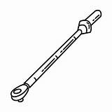 Torque Wrench Doodle Ratchet Sockets Freelance sketch template