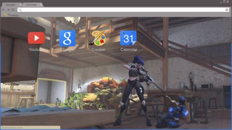 tracer and widow standoff overwatch hd chrome theme