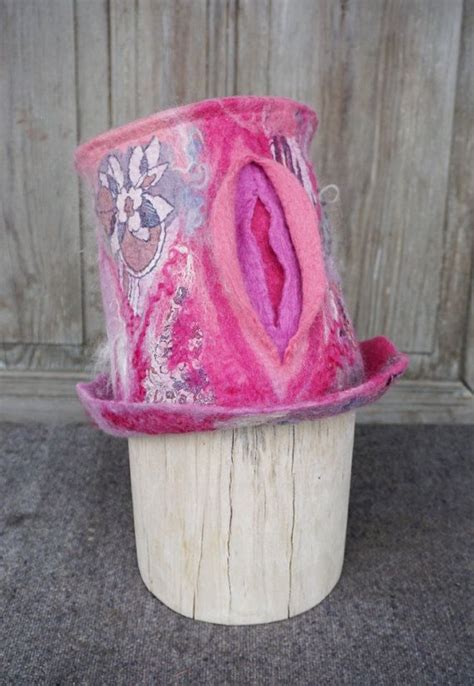 pink pussy top hat pussyhat project women s rights hat feminist march hat vagina pride