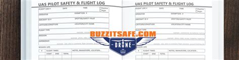 drone logbook repair maintenance flight    log buzzitsafecom