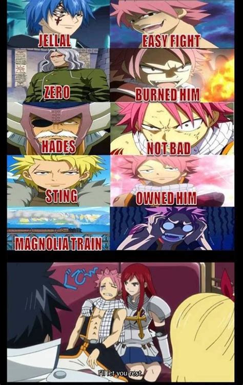 Poor Natsu The Train Is Cheating Xd Fairy Tail