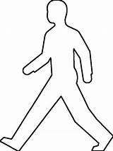 Outline Person Template Clipart Coloring Clip Pages sketch template