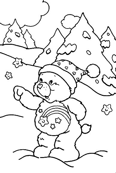 interactive magazine bear  winter coloring pages