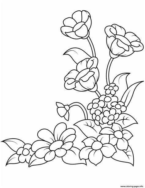 spring flower coloring pages awesome spring flowers coloring pages