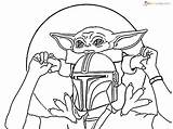 Yoda Mandalorian Colorir Mando Ausmalbilder Desenhos Grogu Mandolorian Raskrasil Ecoloringpage Mandaloriano Coloringonly sketch template