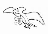 Coloring Pteranodon Pages Cartoon Comments Library Clipart Coloringhome Learning Kids sketch template