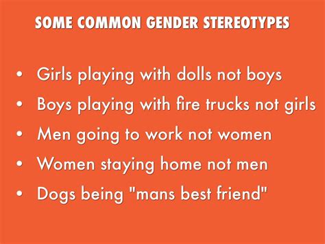 Gender Stereotypes By Ben Stephens