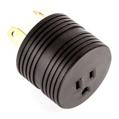 rv electrical adapter  amp male    female plug  grip