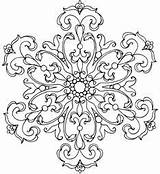 Embroidery Coloring Mandala Impression Obsession Pages sketch template