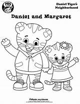 Daniel Tiger Coloring Pages Margaret Kids sketch template