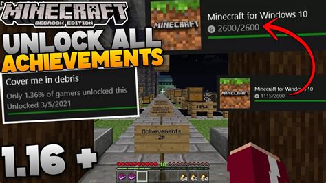 How To Unlock All Achievements In Minecraft Bedrock Edition 1 16