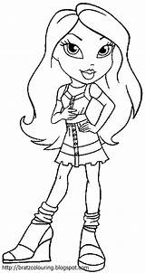 Bratz Coloring Pages Printable Color Colouring Kids Para Girls Doll Sheets Cute Print Cheerleader Barbie Book Books Petz Puppy Digis sketch template