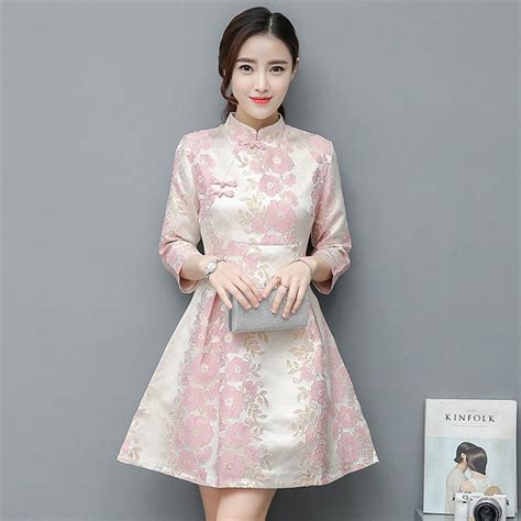 Sexy Short Cheongsam Dress Modern Qipao Dresses Casual Women Qi Pao