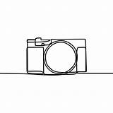 Camera Drawing Line Dslr Illustration Vector Digital Single Continuous Logo Minimal Clipartmag Paintingvalley Style Transparent sketch template