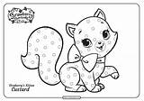 Custard Coloring Kitten Strawberry Pdf Cute Whatsapp Tweet Email sketch template