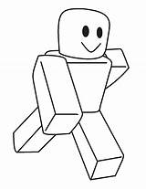 Roblox Coloring Robot sketch template