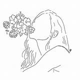 Aesthetic Drawing Drawings Outline Tumblr Flowers Line Indie Simple Flower Space Minimalist Girl Draw Cute Inspo Rysunki Choose Board Sketches sketch template