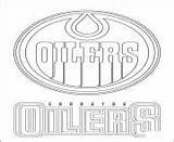 Oilers Edmonton Nhl sketch template