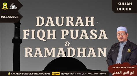 Aam 2023 Surau An Najihin P15 Daurah Fiqh Puasa Ramadhan Hukum