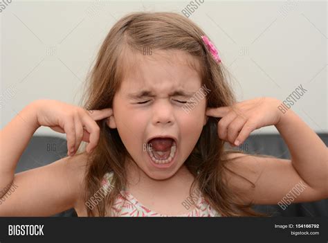screaming child girl image photo  trial bigstock