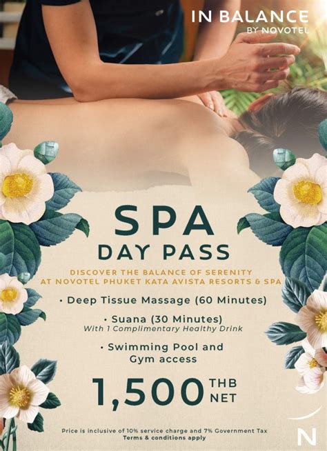 novotel phuket kata avista resort  spa spa day pass