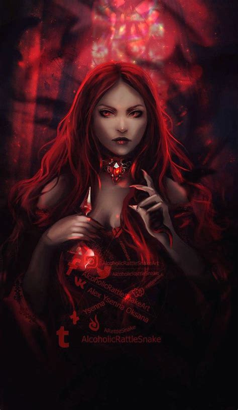 melisandre  ysenna dark fantasy art fantasy art women vampire art