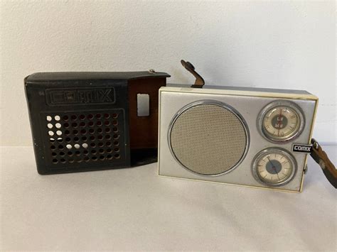 vintage urss poste de radio comix signal 601 étui cuir 1970 on gens