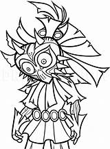 Zelda Majora Dragoart Dawn sketch template