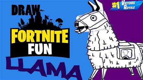 draw fortnite llama timelapse tutorial youtube
