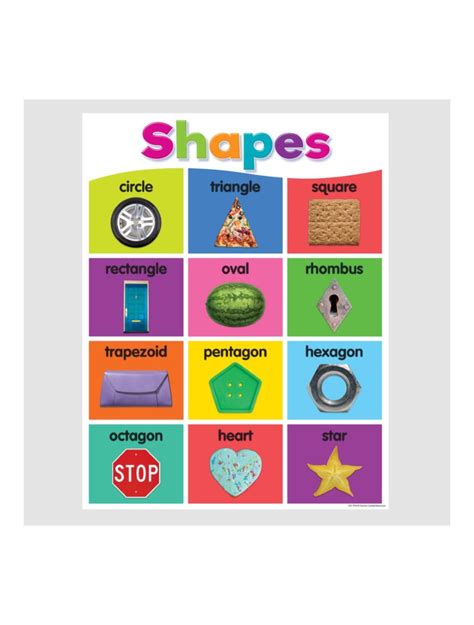 shapes colorful poster