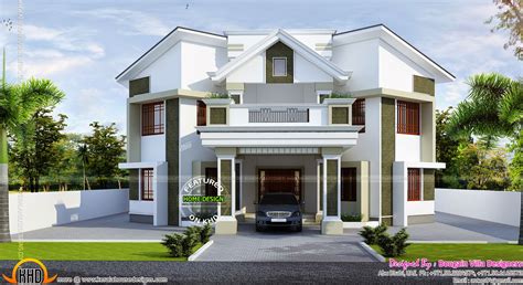 contemporary kerala style house kerala home design  floor plans  houses