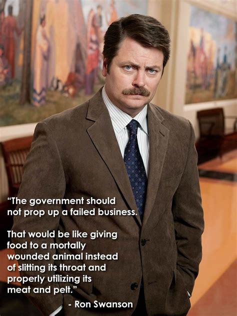 Wise Words From Ron Swanson From Parks And Recreation Ron Swanson