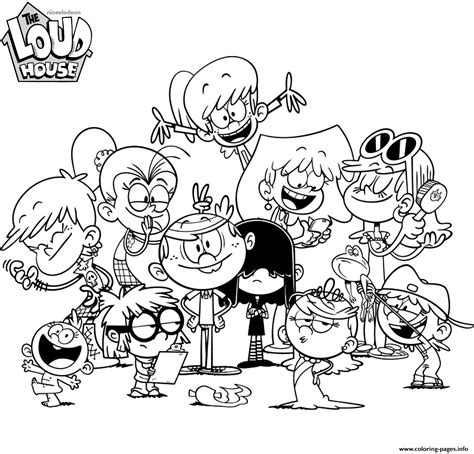 nick  loud house coloring pages sketch coloring page