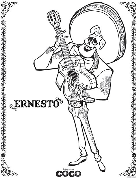 coco coloring pages july  edition miguel coloring pages