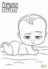 Boss Baby Coloring Pages Printable Movie Book Colouring Print Color Sheets Drawing Kids Pdf Cute Dreamworks Logo sketch template