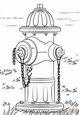 Fire Coloring Hydrant Pages Printable Drawing Categories sketch template