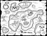 Treasure Map Coloring Pirate Pages Maps Popular sketch template