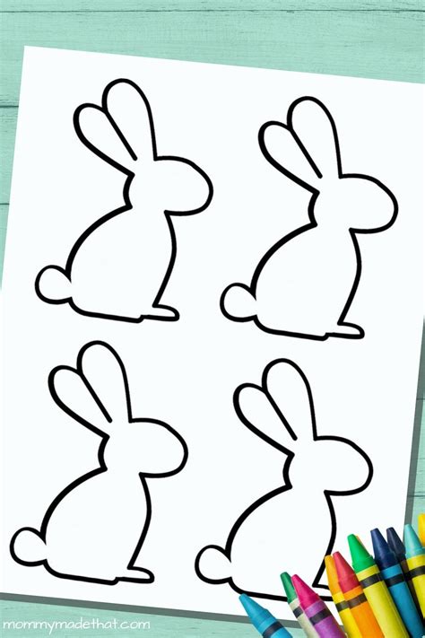 bunny rabbit templates tons  shapes sizes easter craft